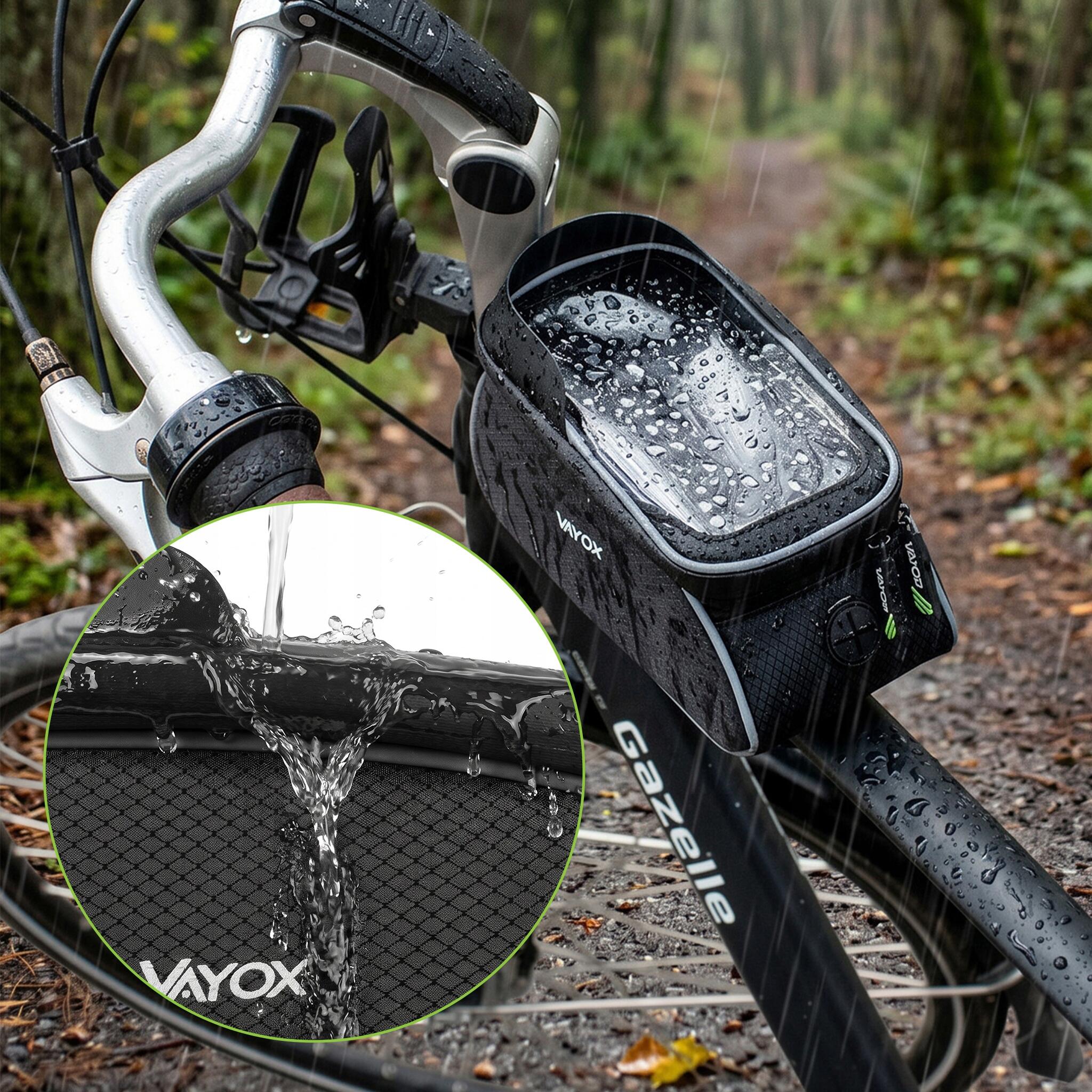 Bolsa de bicicleta para quadro VAYOX VA0450 capa para telemóvel 1,2L 4/8