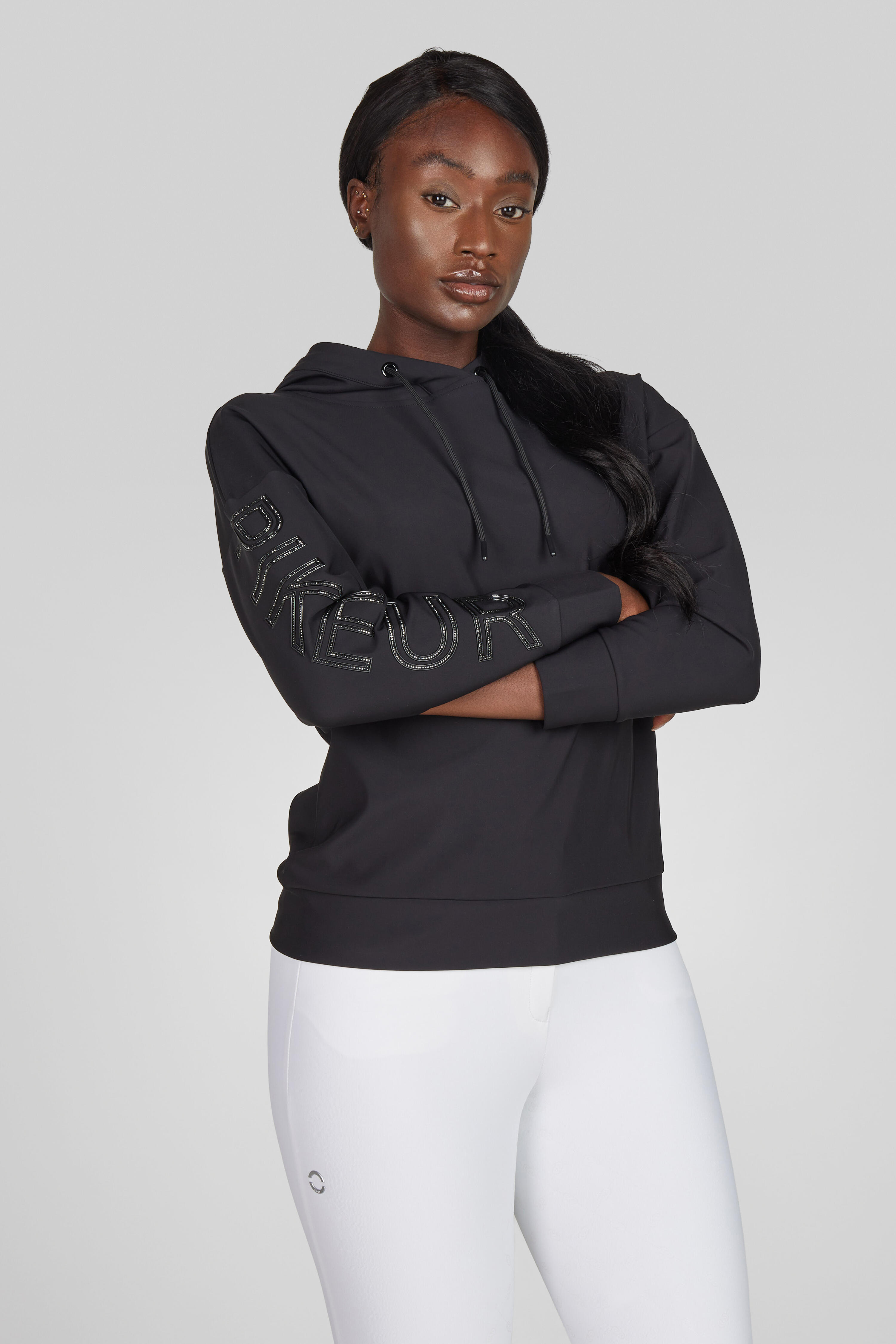 Hoodie Damen Selection schwarz 4/5
