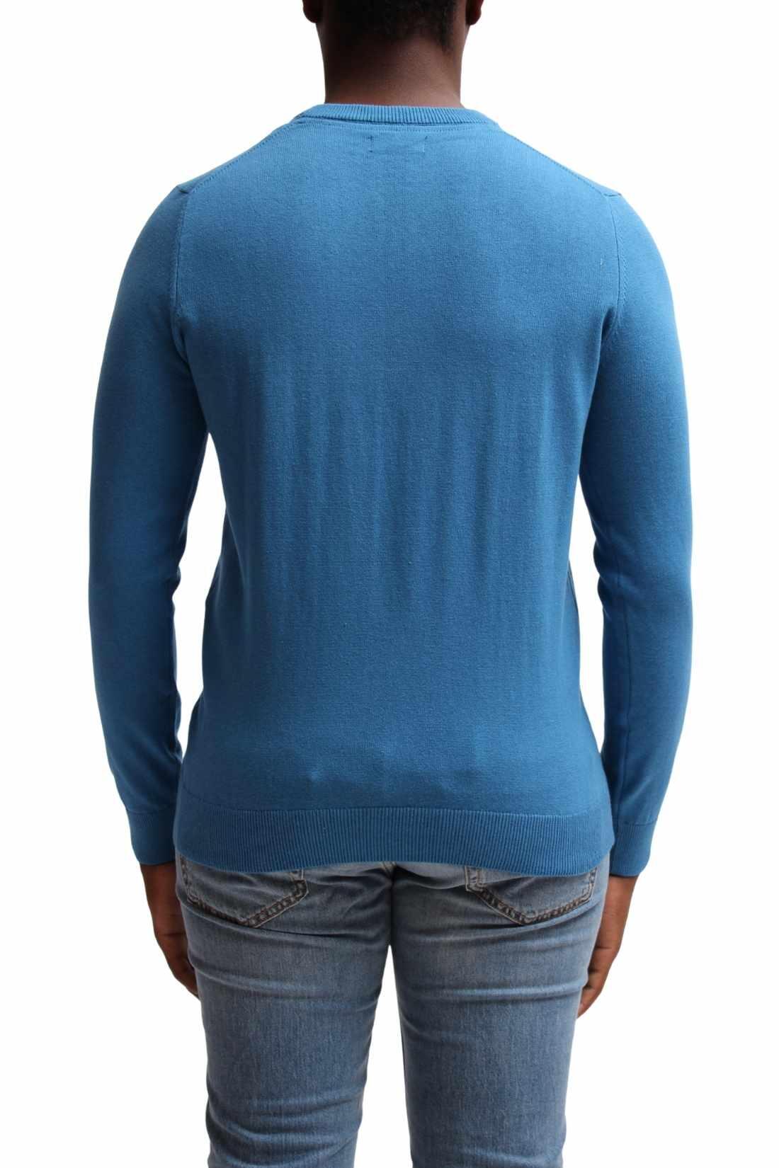 Pullover uomo slim in puro cotone 1/3