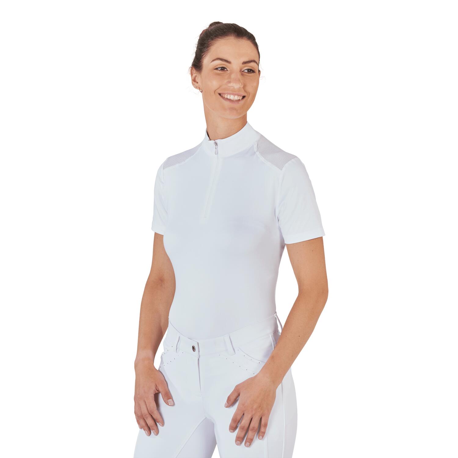 Turniershirt Damen Zamora weiß 2/4