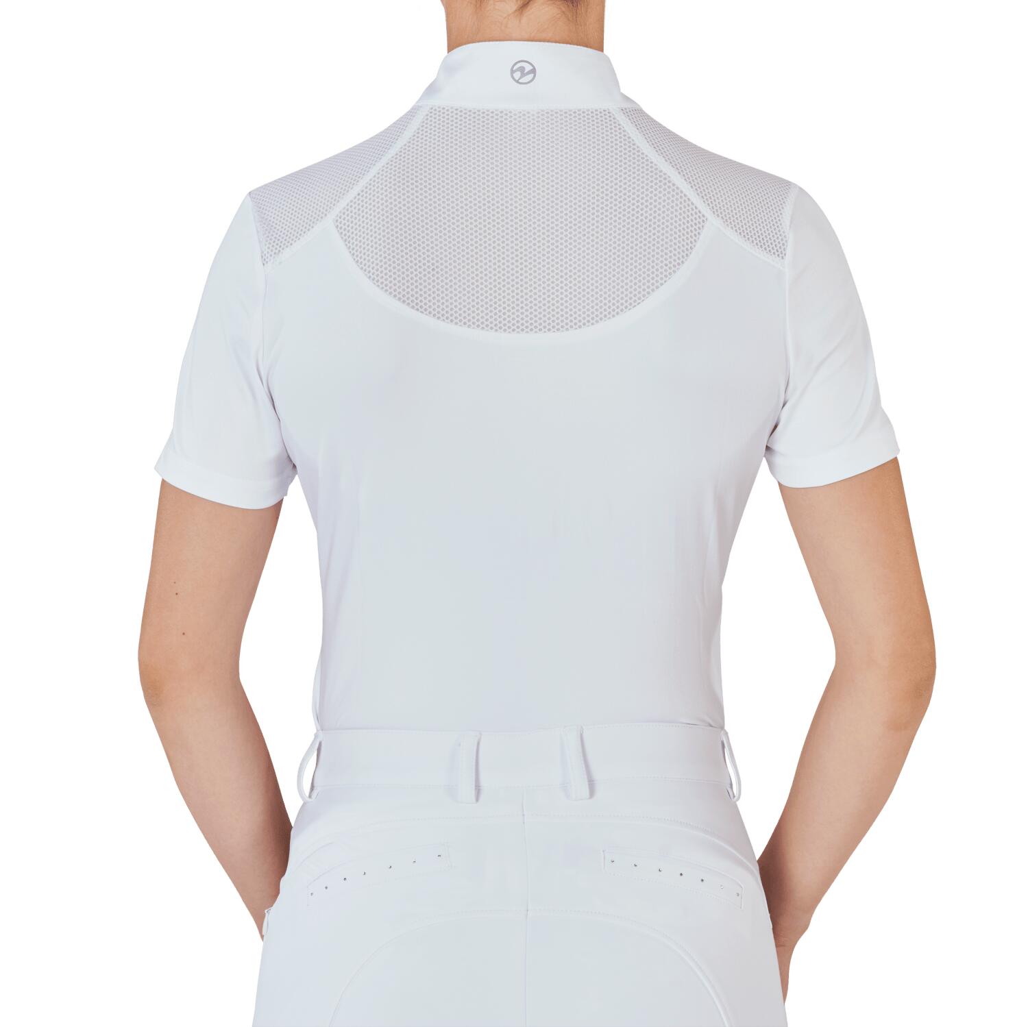 Turniershirt Damen Zamora weiß 4/4