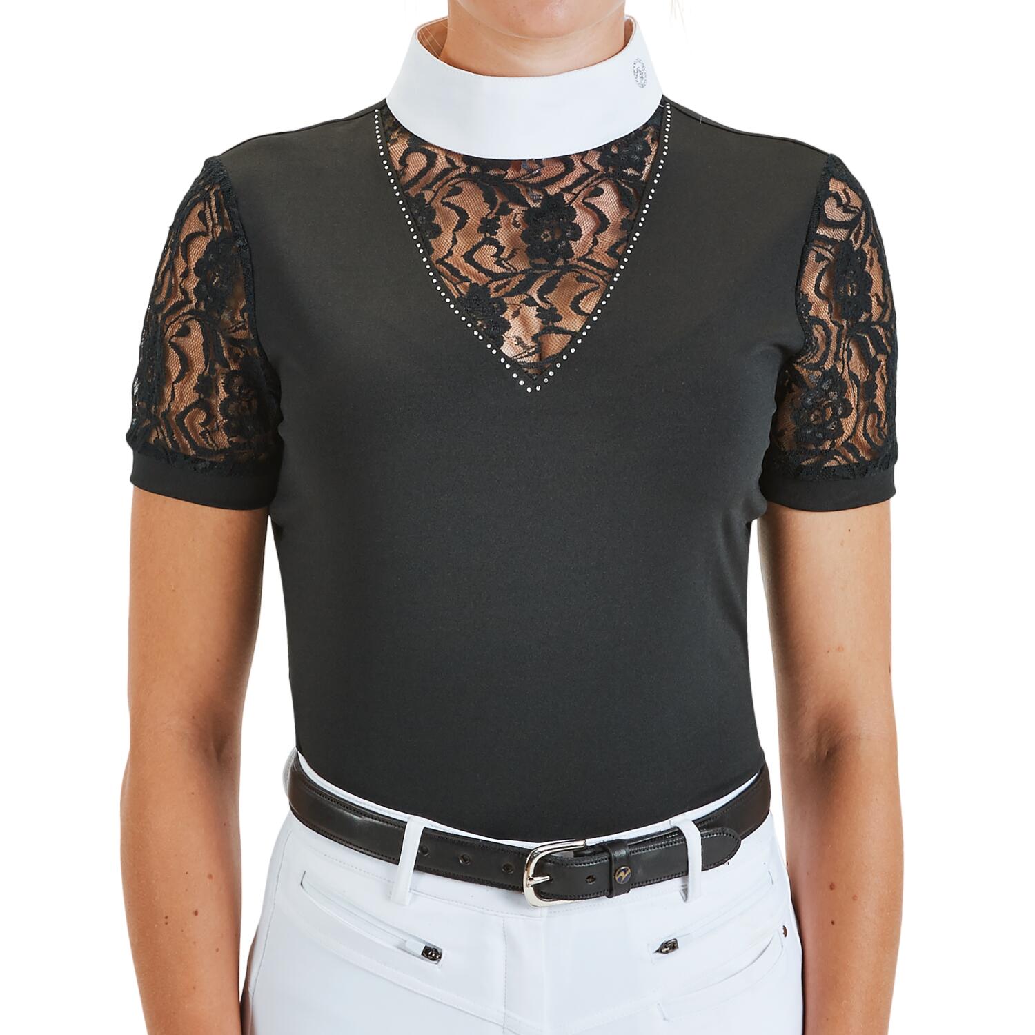 Turniershirt Damen Ravenna schwarz 4/4