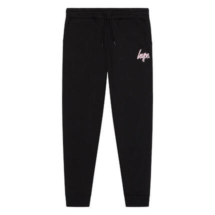 HYPE - Jogging fille noir enfant sweat doux bas resserrés lounge