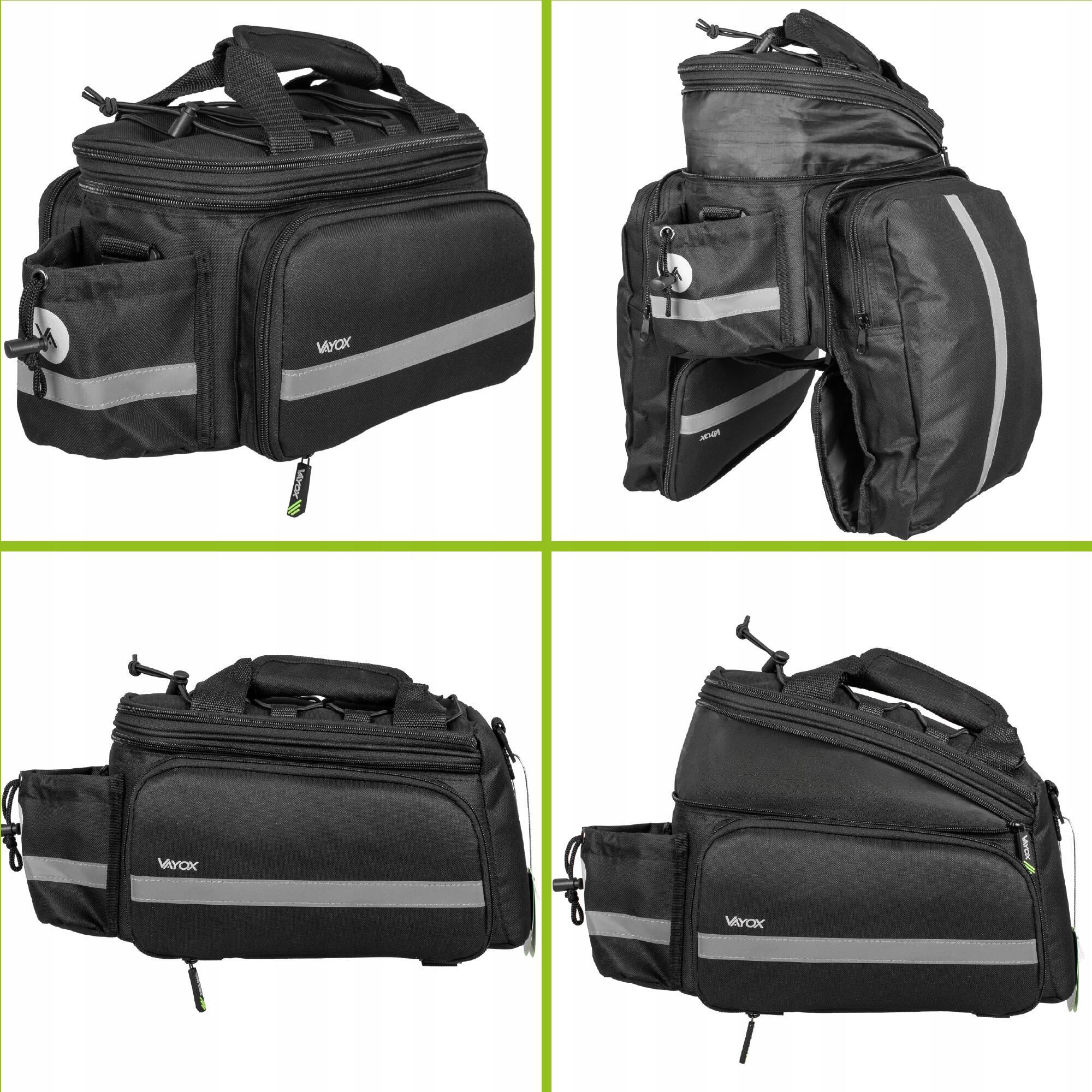 Bolsa de bicicleta para porta-bagagens VAYOX VA0449 extensível impermeável 29L 3/8