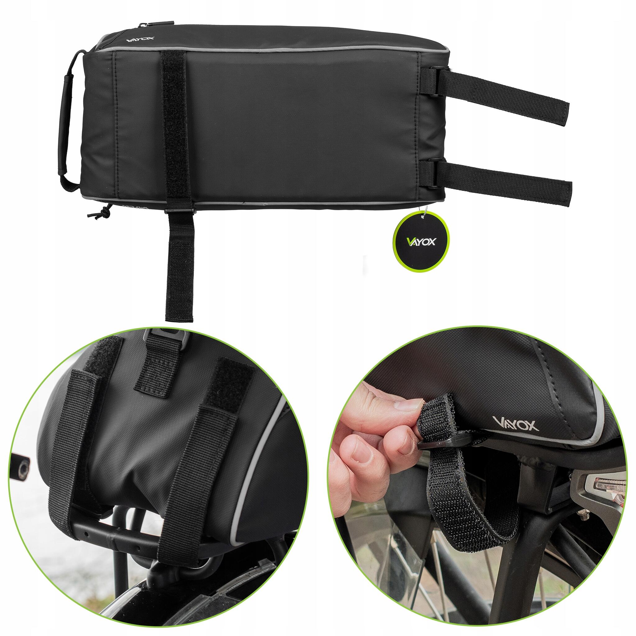 Bolsa de bicicleta para porta-bagagens VAYOX VA0448 impermeável 10L 7/8