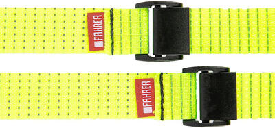 FAHRER mini strap cinghia 2 pezzi 20 cm x 70 cm giallo neon