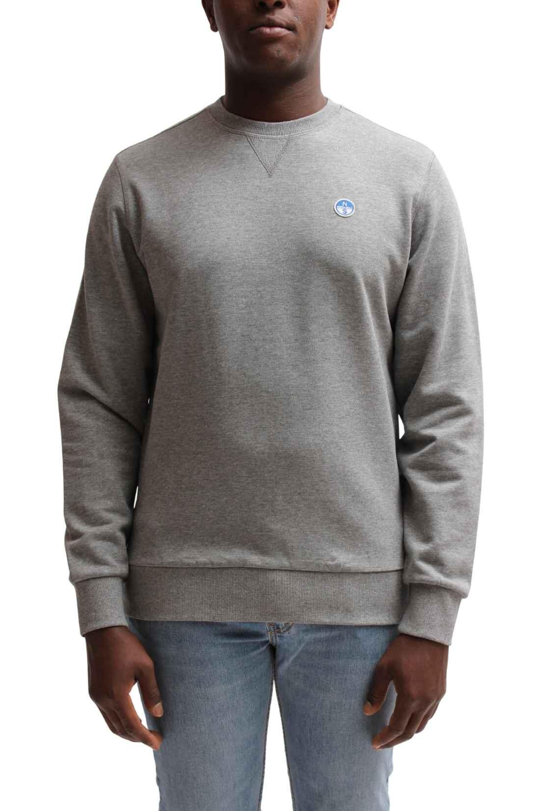 Felpa estiva uomo girocollologo 3/4