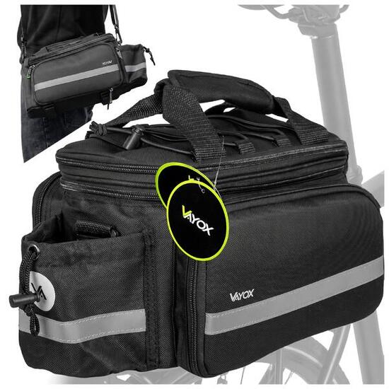 Sacoche de vélo pour porte-bagages VAYOX VA0449 extensible imperméable 29L