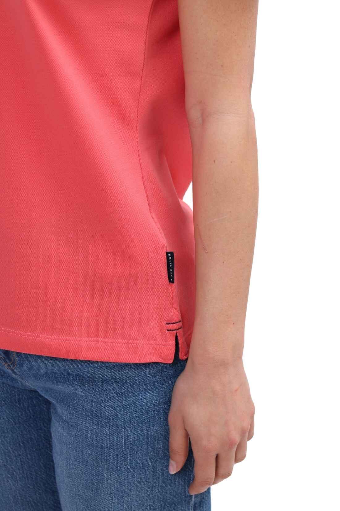 Polo algodón mujer - sportswear, regular, rosa salmón 2/4