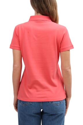 Polo - Sportswear - Femme - Manches courtes, coupe regular - Saumon