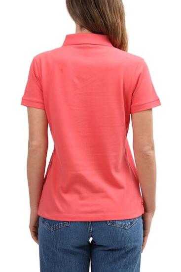 Polo - Sportswear - Femme - Manches courtes, coupe regular - Saumon