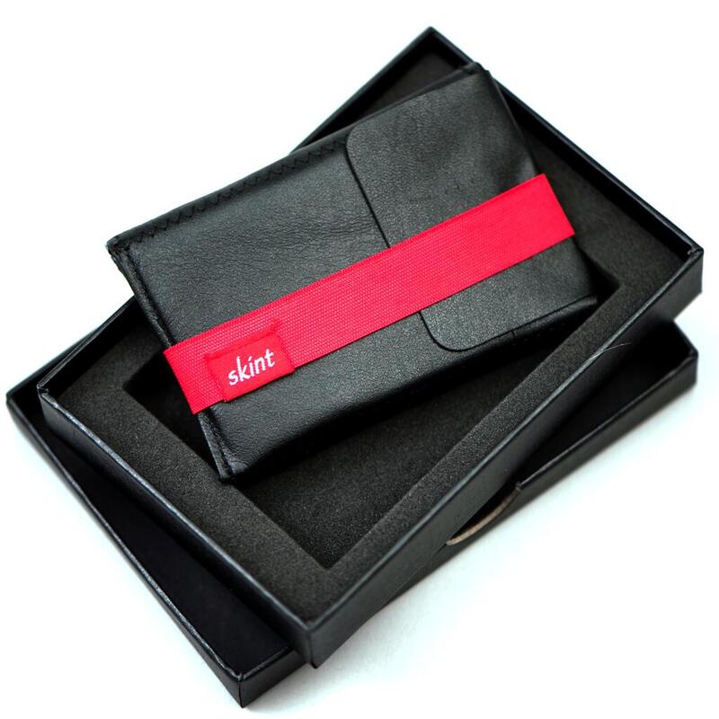 Skint Leather Wallet (Red)