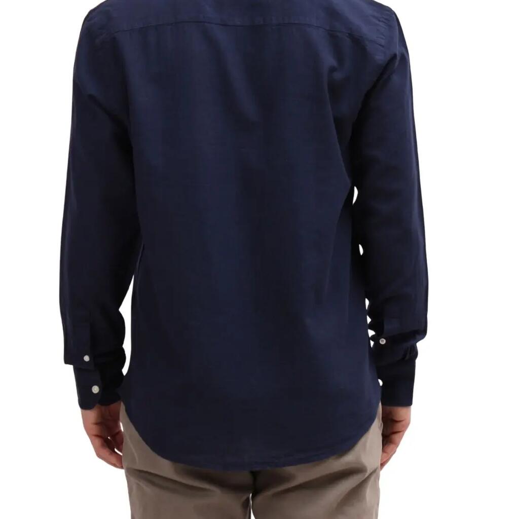 NORTH SAILS - Camicia uomo in misto lino con logo  - Taglia L