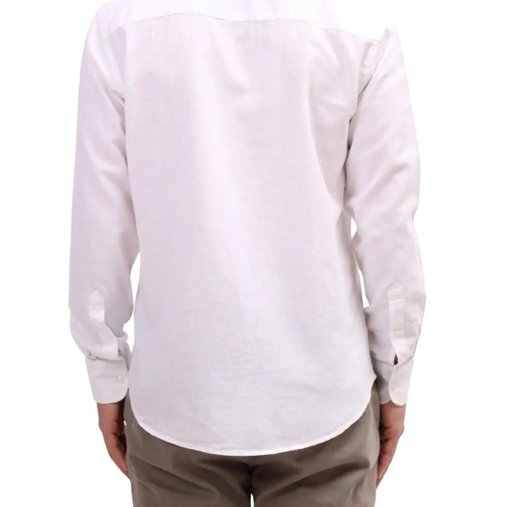 NORTH SAILS - Camicia uomo in misto lino con logo  - Taglia S