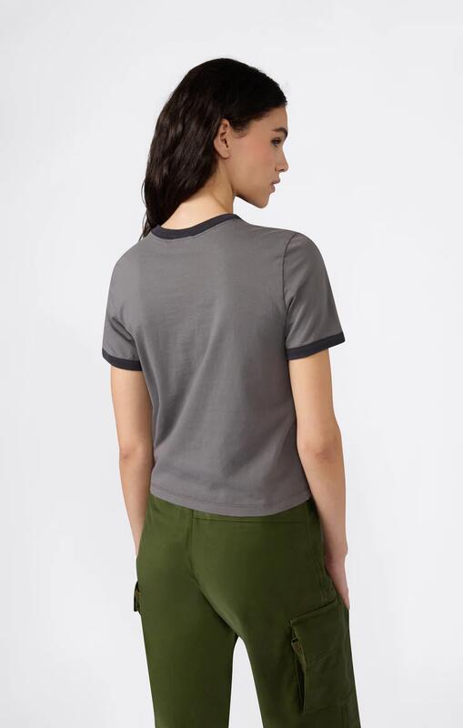 T-shirt crop donna Champion girocollo – top manica corta casual Grigio M 2/2