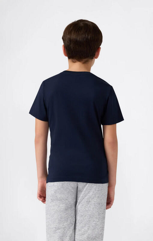 Champion Script Shop - Maglietta a Maniche Corte da Ragazzo, Blu Navy 12A 3/3
