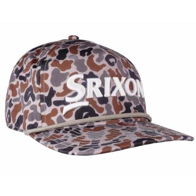 Srixon camo cap, golfpet voor heren, bruin camouflagepatroon