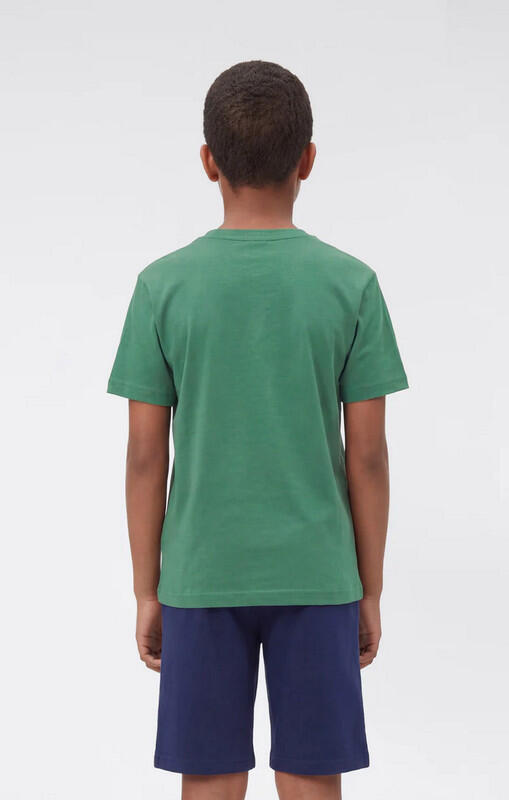 Champion Script Shop - Maglietta a Maniche Corte da Ragazzo,Verde 10A 2/2