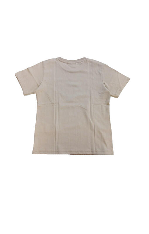 Champion Script Shop - Maglietta a Maniche Corte da Ragazzo, Beige 8A 2/2