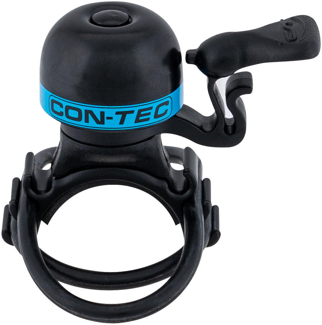 CONTEC Mini Bing dzwonek rowerowy 23 mm, czarno-niebieski