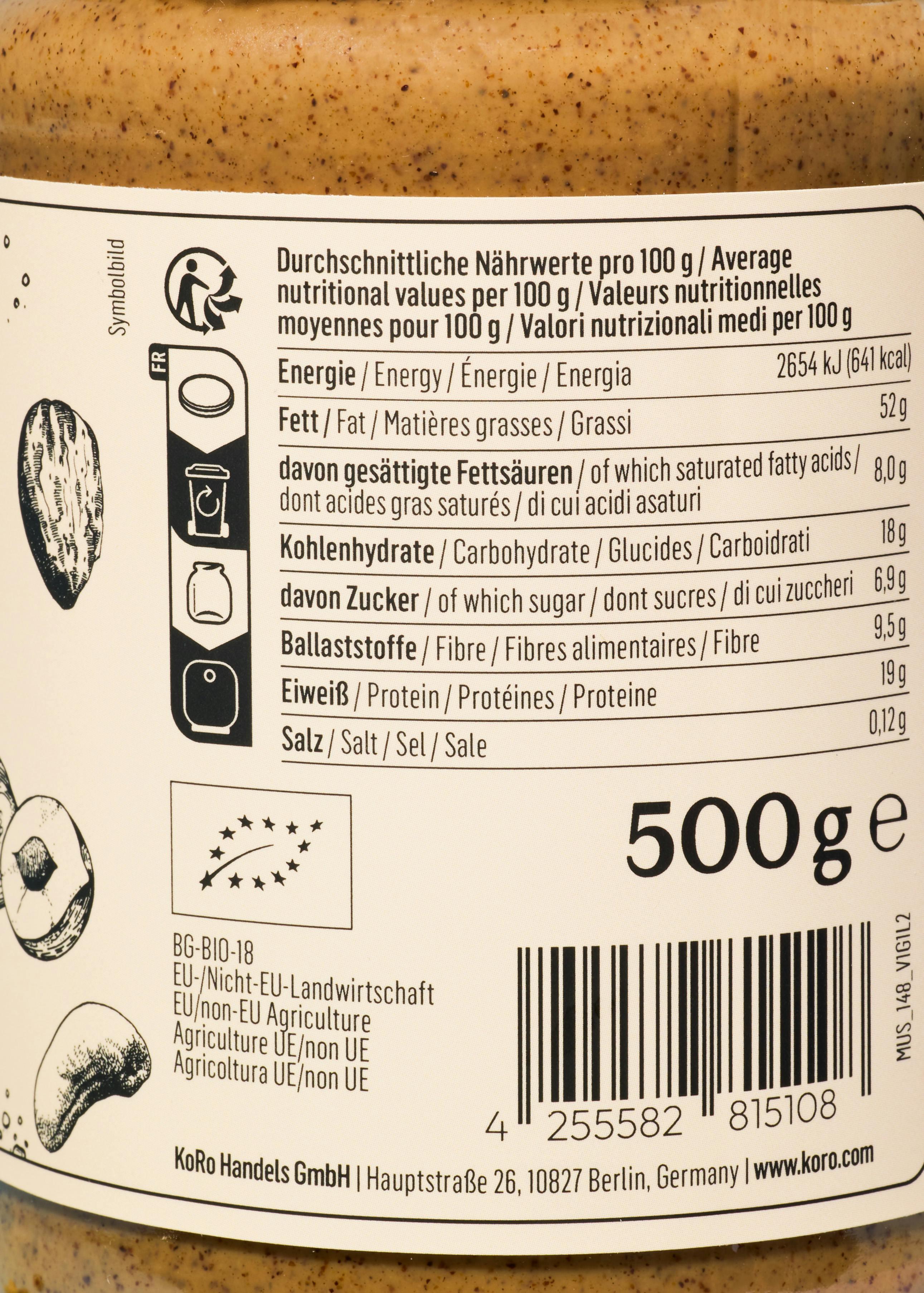 Purée aux 4 oléagineux bio 500 g 7/7
