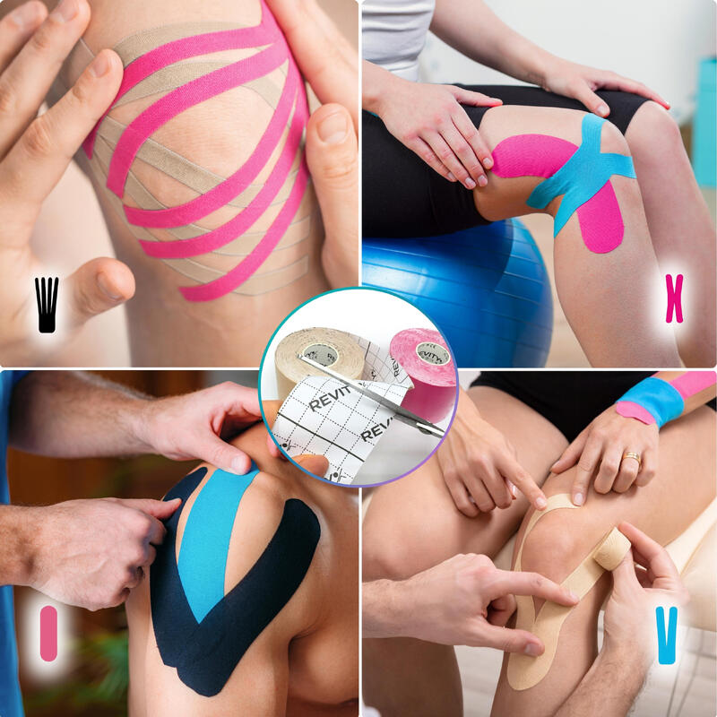 Kineziologická tejpovací páska 5 cm x 5 m REVITY