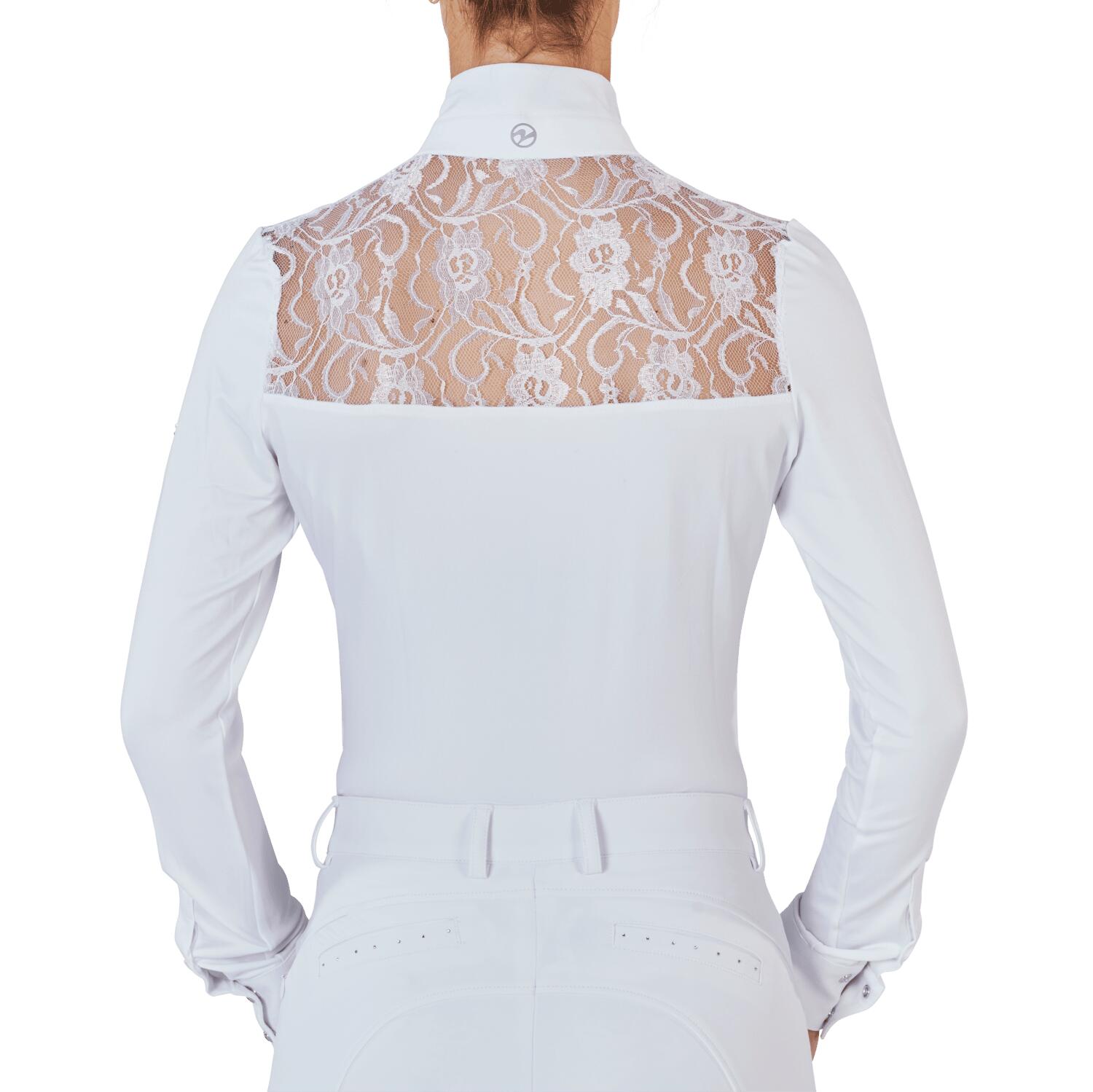 Turniershirt Damen Novara II mit Langarm weiß 2/4