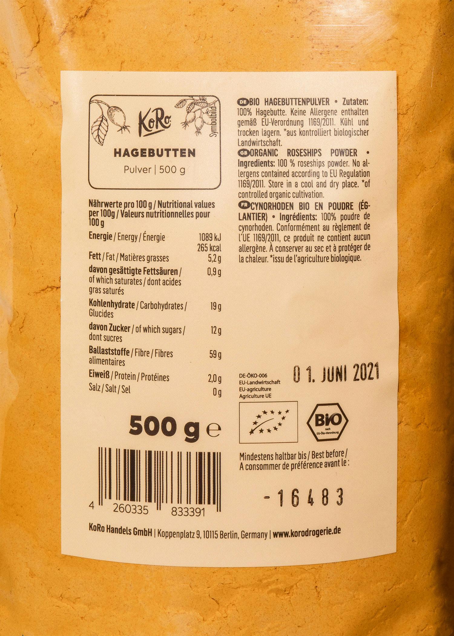 Rosa canina bio in polvere | 500 g 4/6