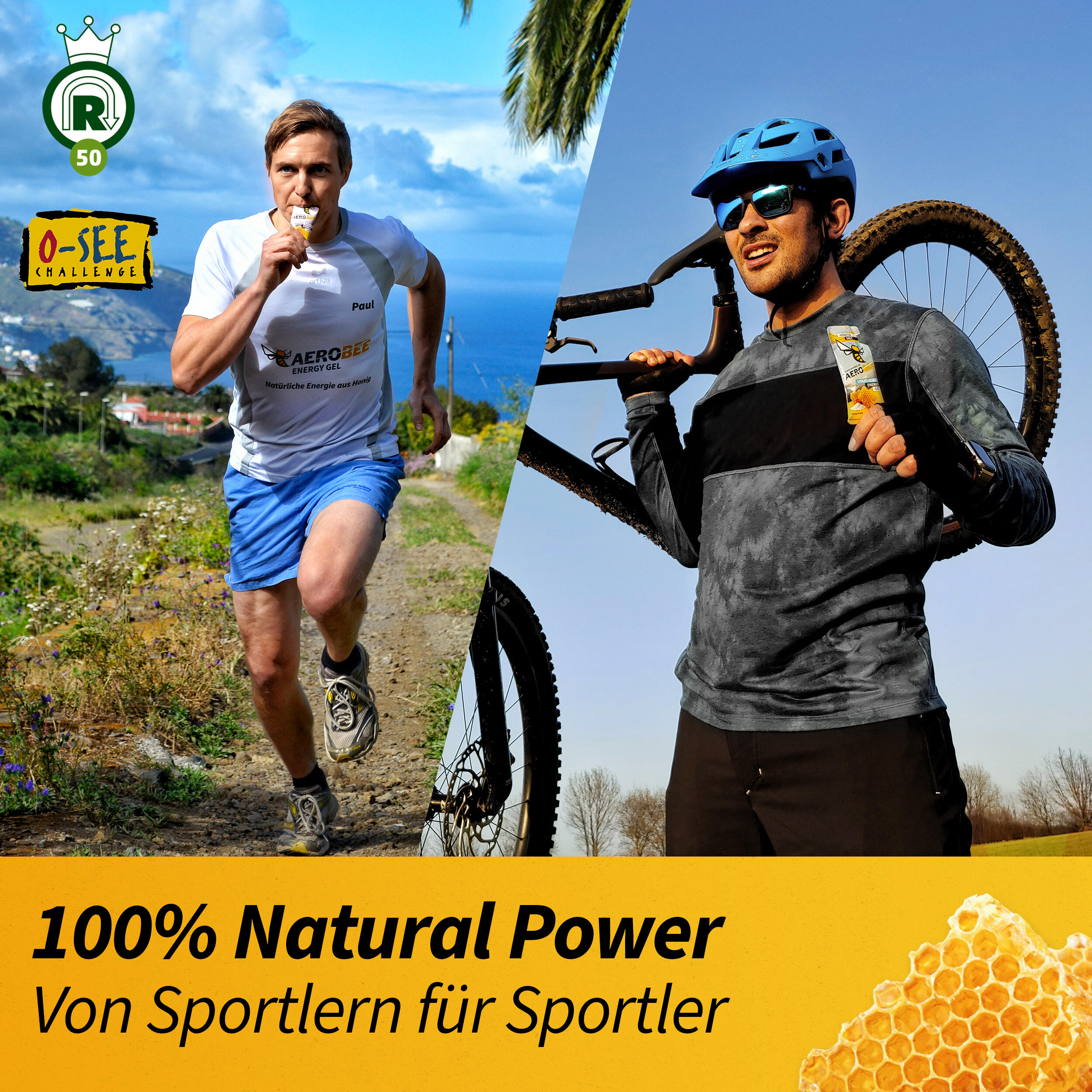 10er Pack AEROBEE Limette Energy Gel 6/7