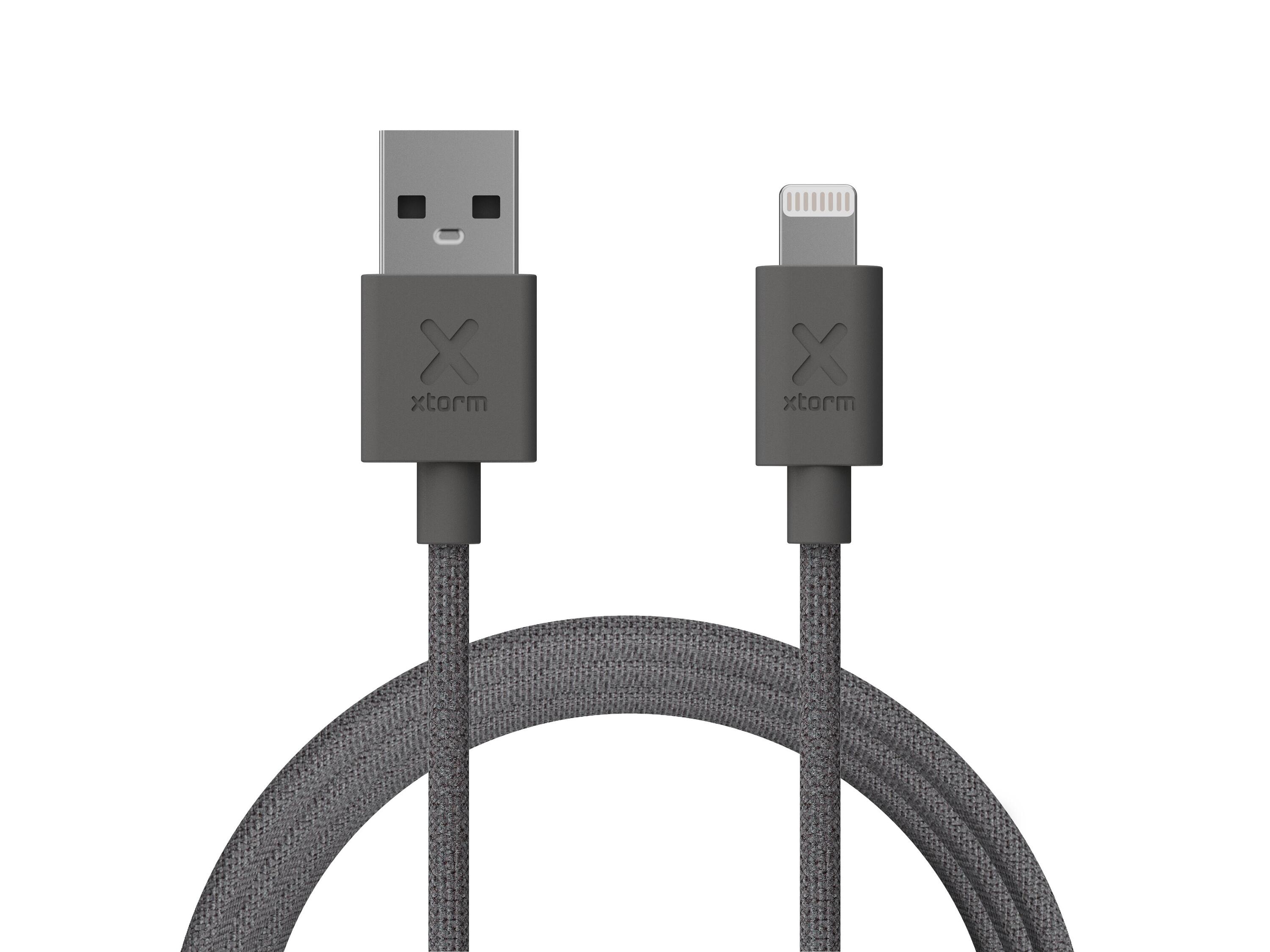 Xtorm Go2 USB naar Lightning Kabel - 1 meter - Grijs 2/5
