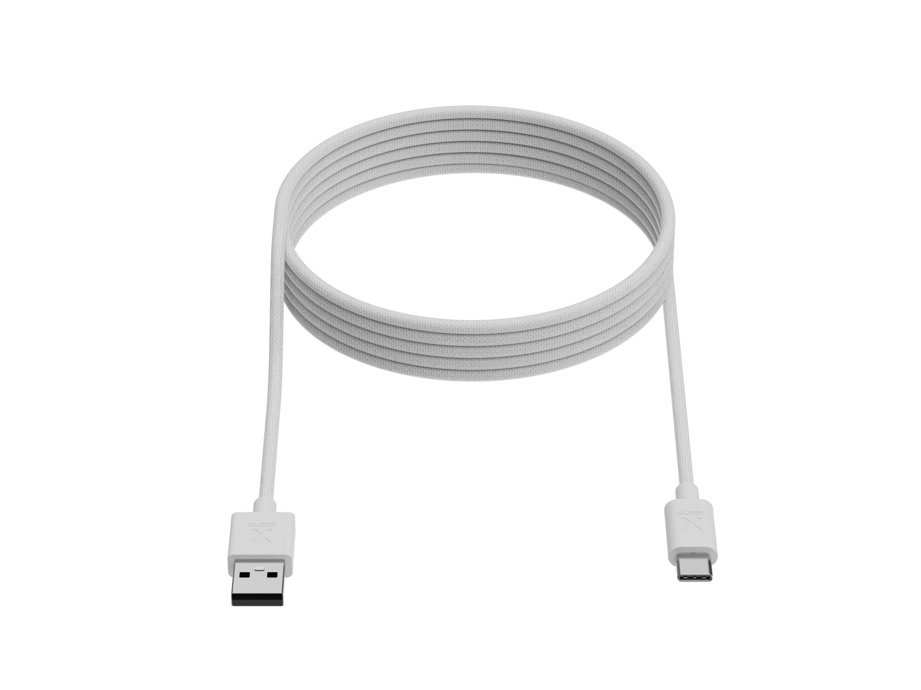 Xtorm Go2 USB-A naar USB-C Kabel - 1 Meter - Extra stevige USB-A Kabels - Wit 6/6