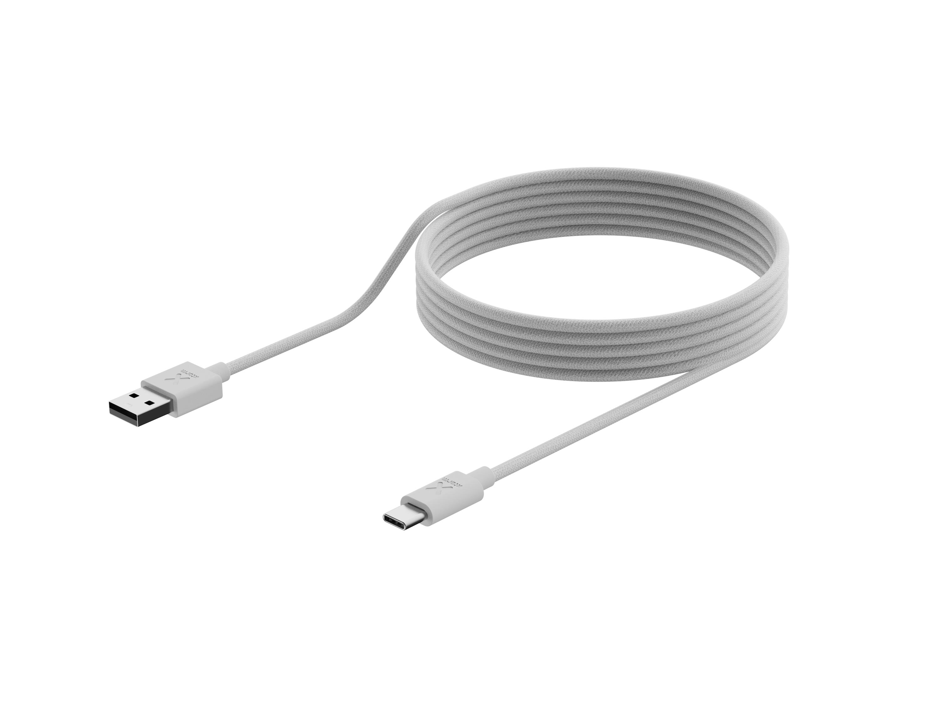 Xtorm Go2 USB-A naar USB-C Kabel - 1 Meter - Extra stevige USB-A Kabels - Wit 5/6