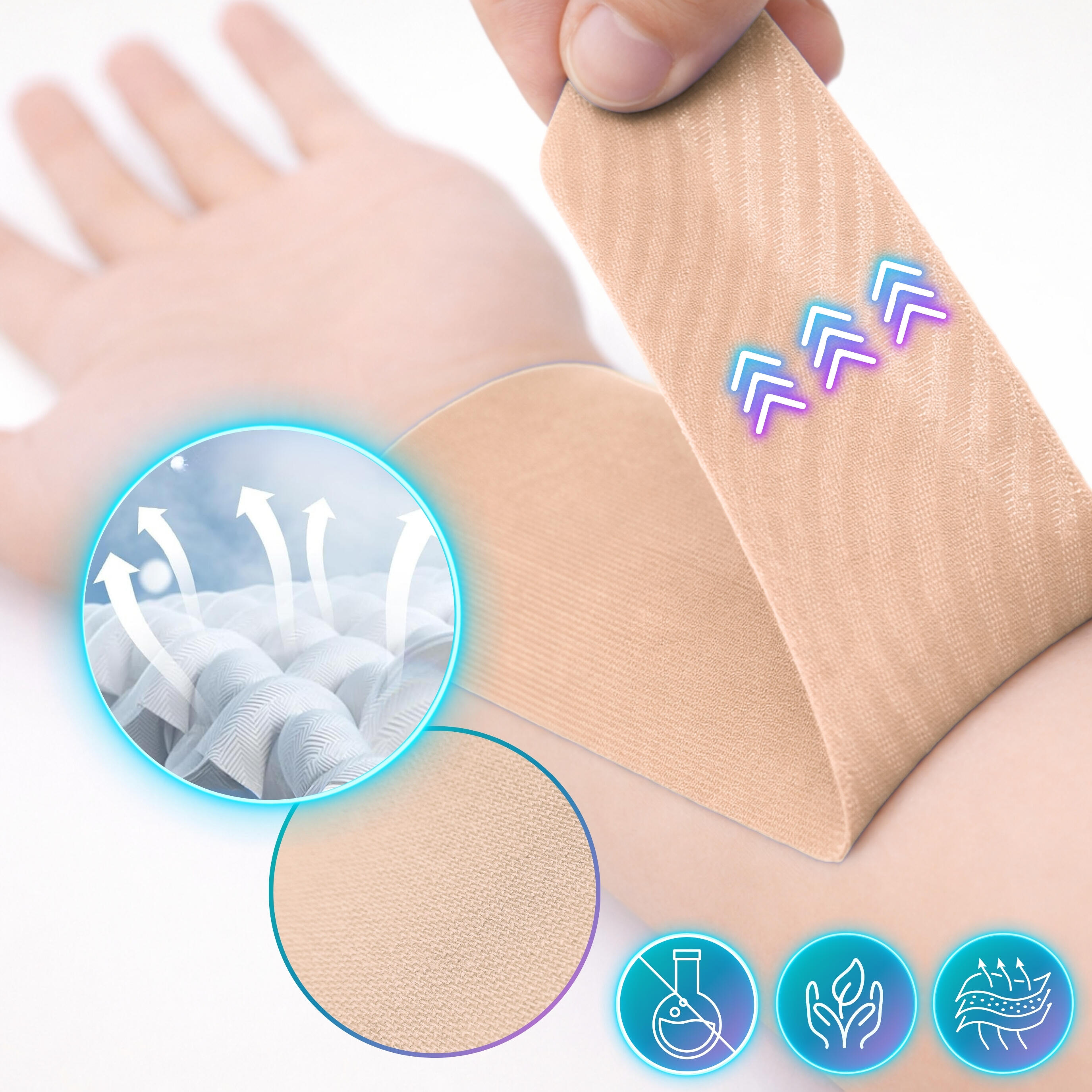 Cinta kinesiológica 5 m × 5 cm, venda de sujeción Kinesiotape - Recovery Tape x2 3/7