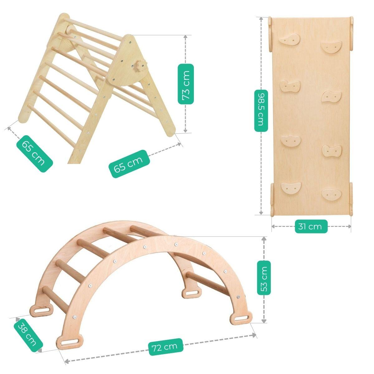 3in1 Lama Kletterset mit Rutsche Pastell 4/7