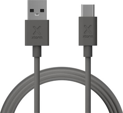 Xtorm usb-a naar usb-c kabel - 1 meter - extra stevige usb-a kabels - zwart