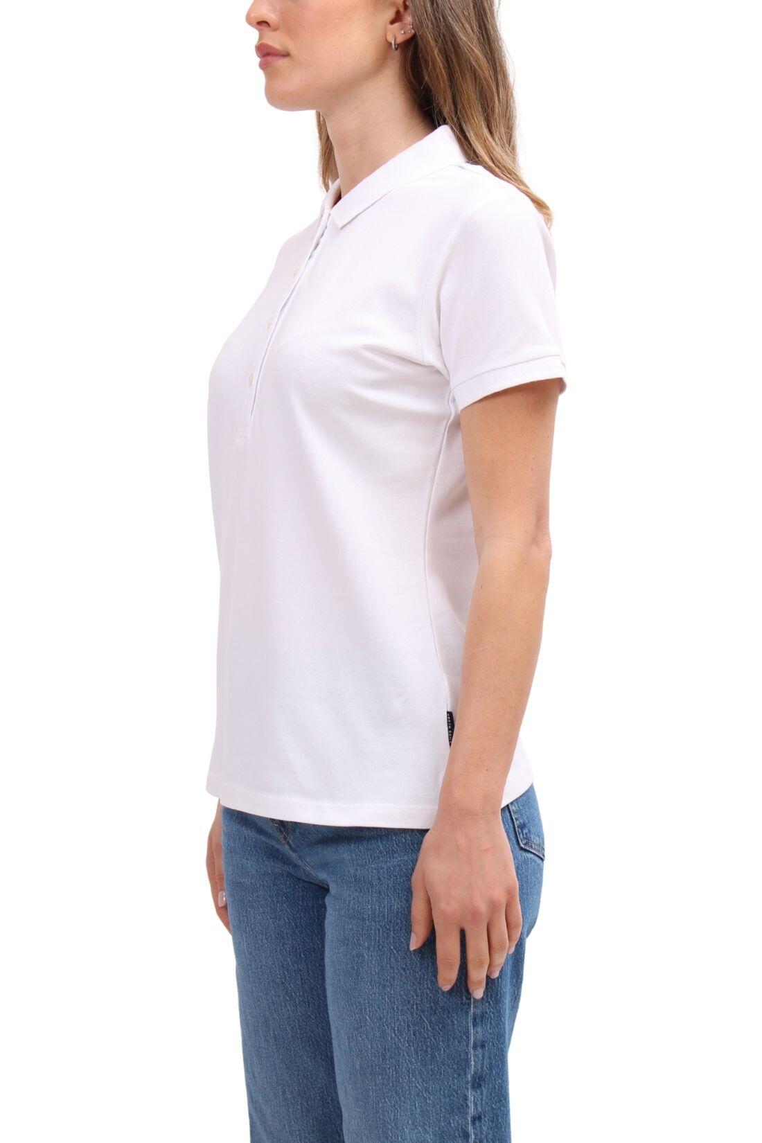 Polo femme - sportswear - manches courtes - regular fit - blanc 4/4