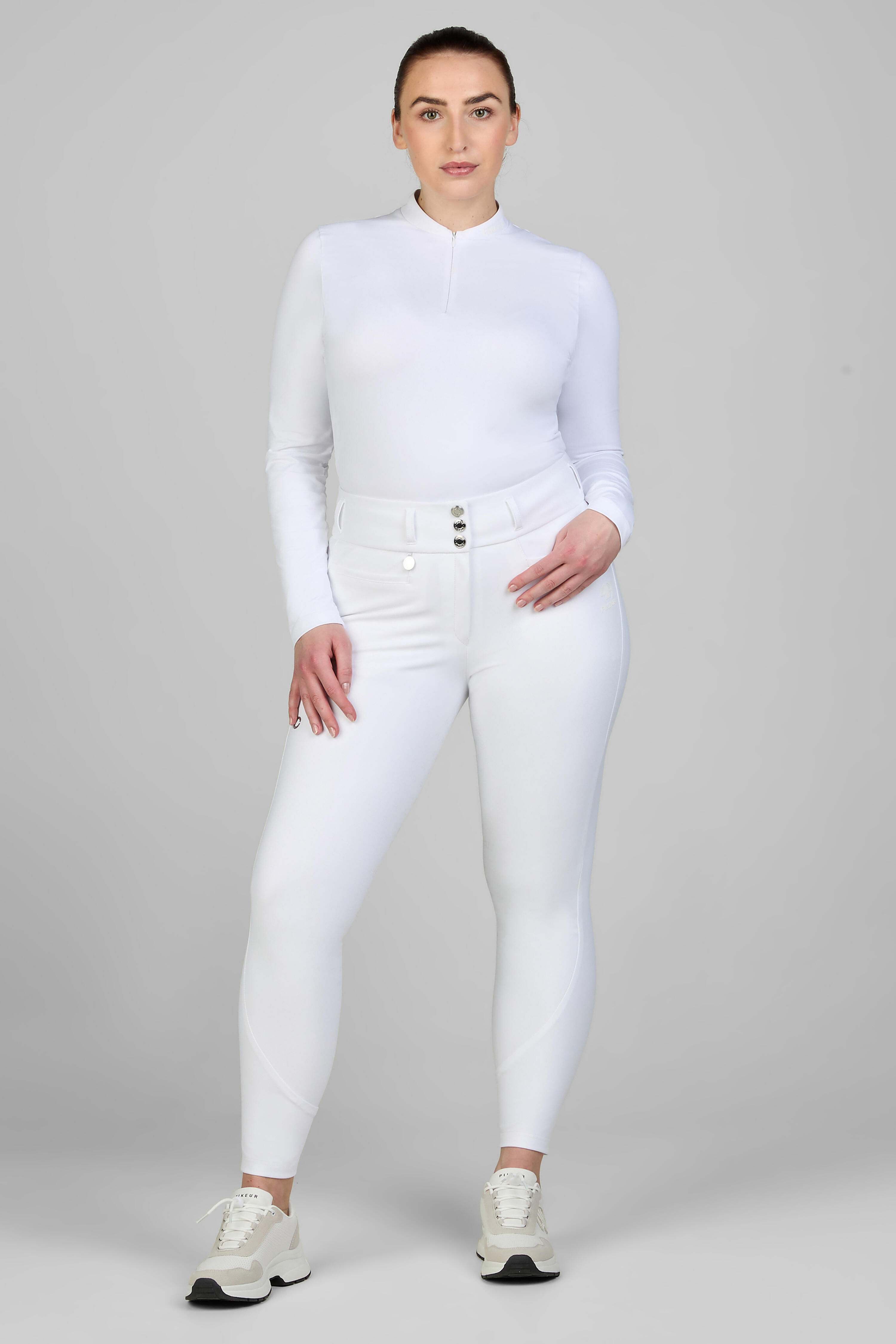 Reithose Damen Linn Sd mit Vollgrip weiß 3/7