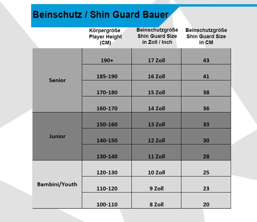 Beinschutz Bauer Pro Series Senior 2/2