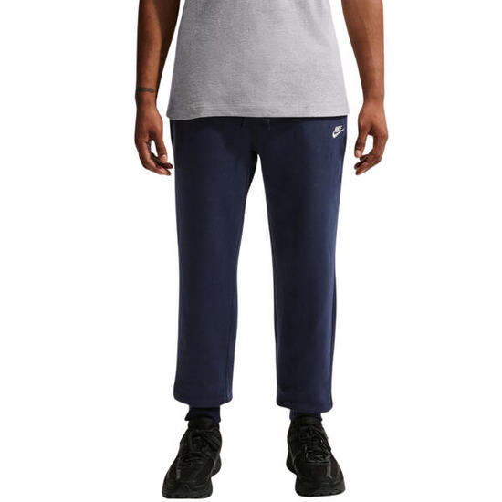 Pantalon Nike Club BB Jogger homme, tissu brossé, bleu marine