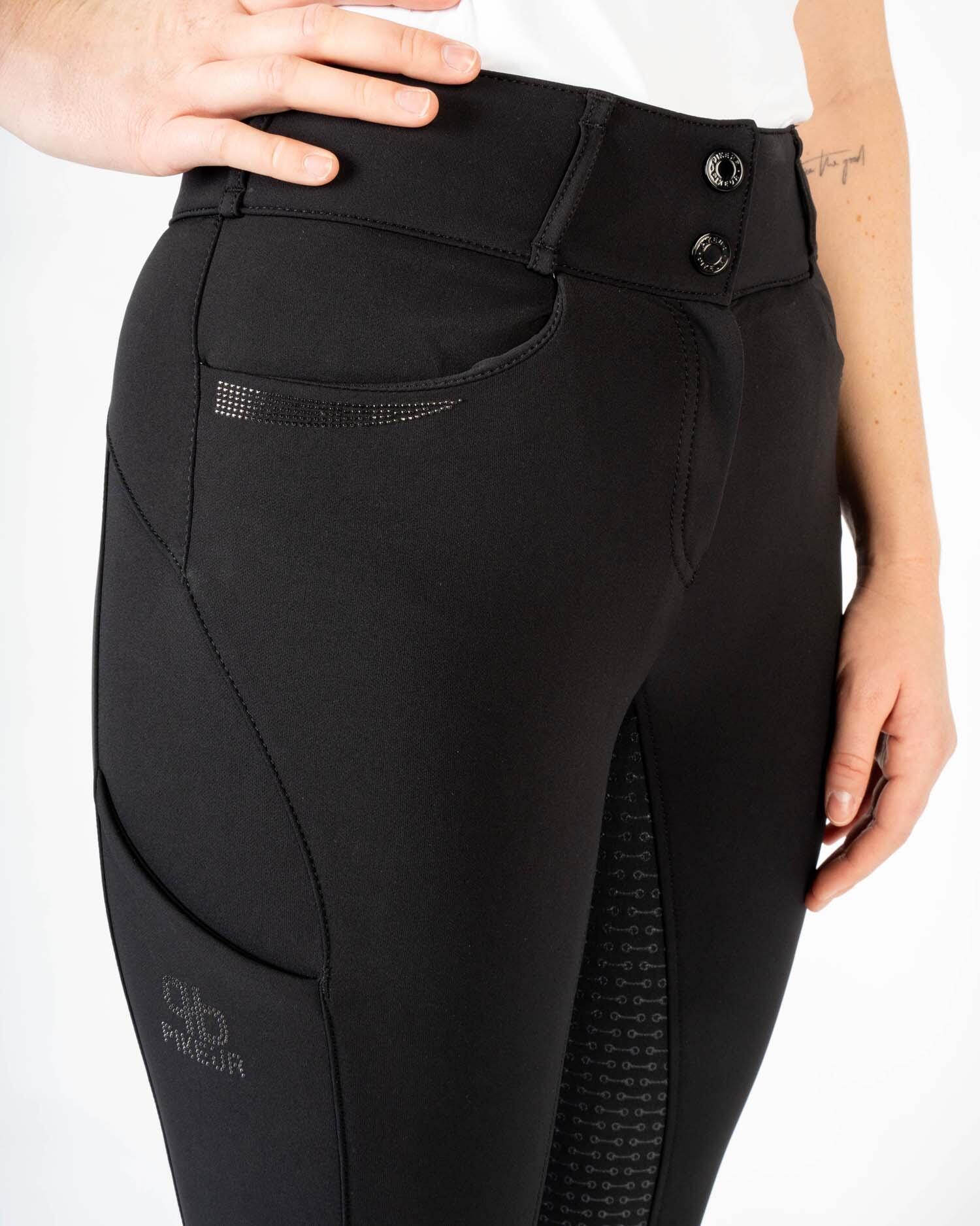 Reithose Damen Sebiha Vollgrip schwarz 5/6