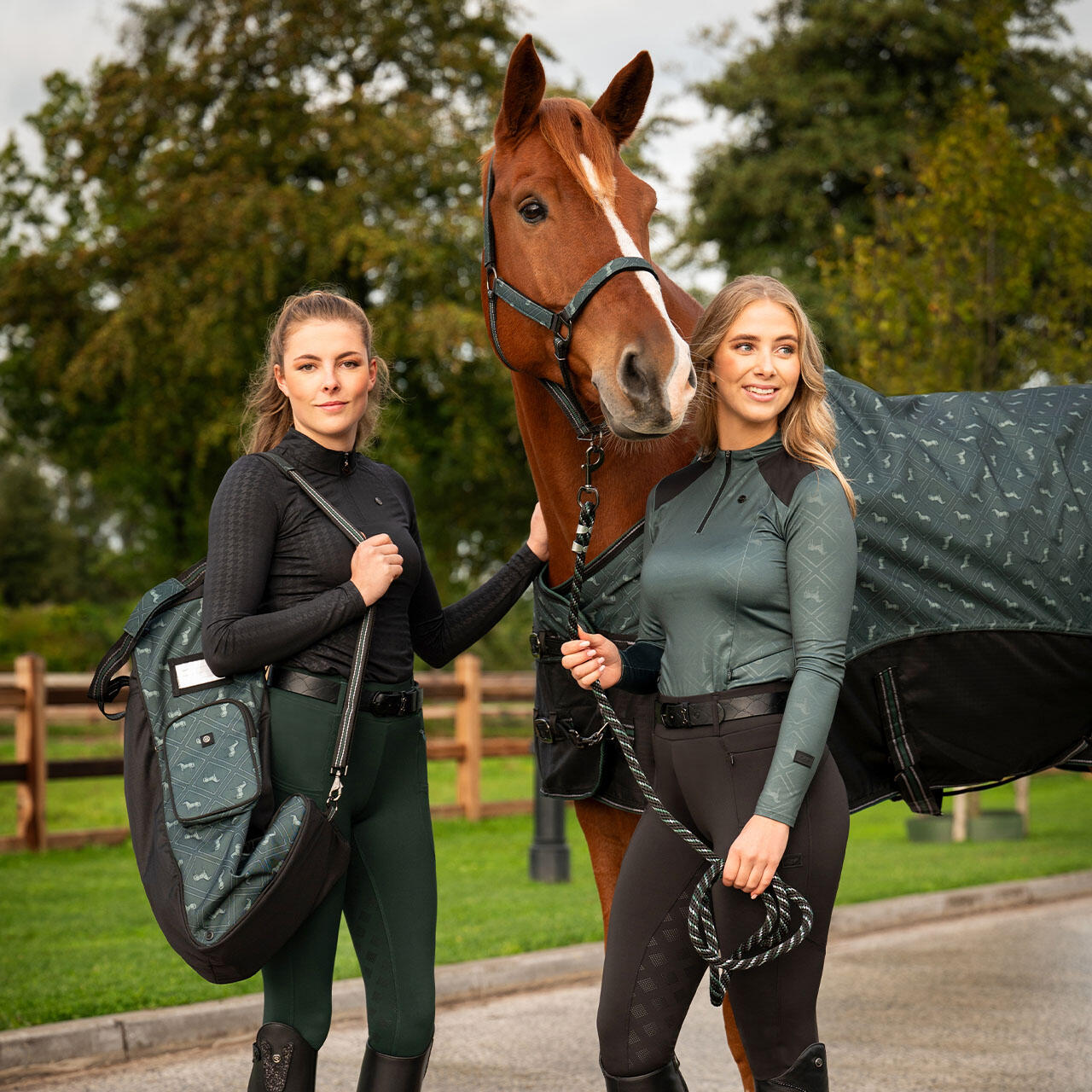 Reitlegging Avélie Vollbesatz schwarz 4/7