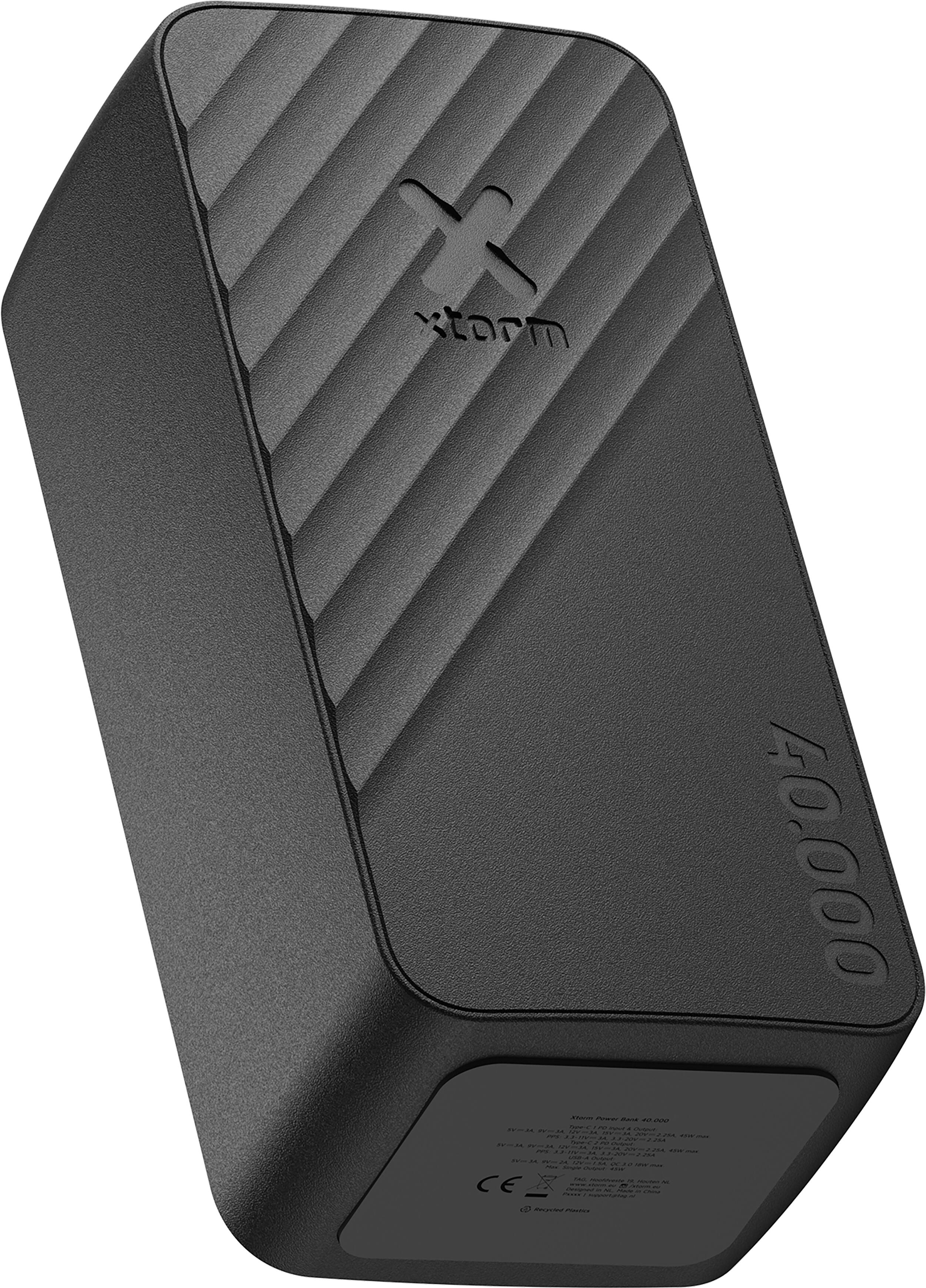 Xtorm Go2 Powerbank 40000 mAh - USB-A en USB-C - Zwart 2/6