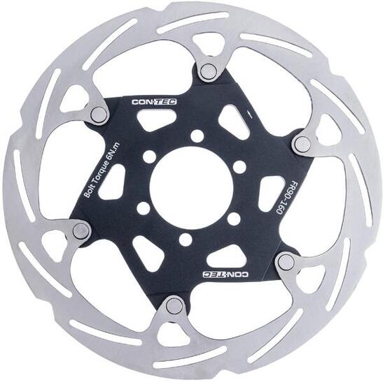CONTEC CDR-LW-6B CT Bremsscheibe 160 mm, 6-Loch, 2-teilig, RVS/Aluminium