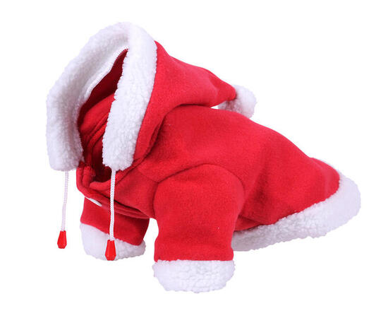 Weihnachts-Hundemantel rot
