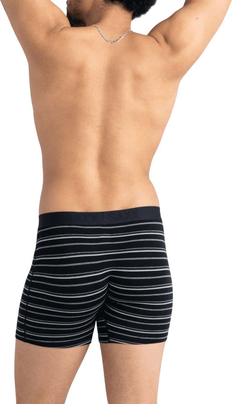 Boxer Saxx Vibe Xtra Soft Comfort Brief Fly Preto Homem 3/4