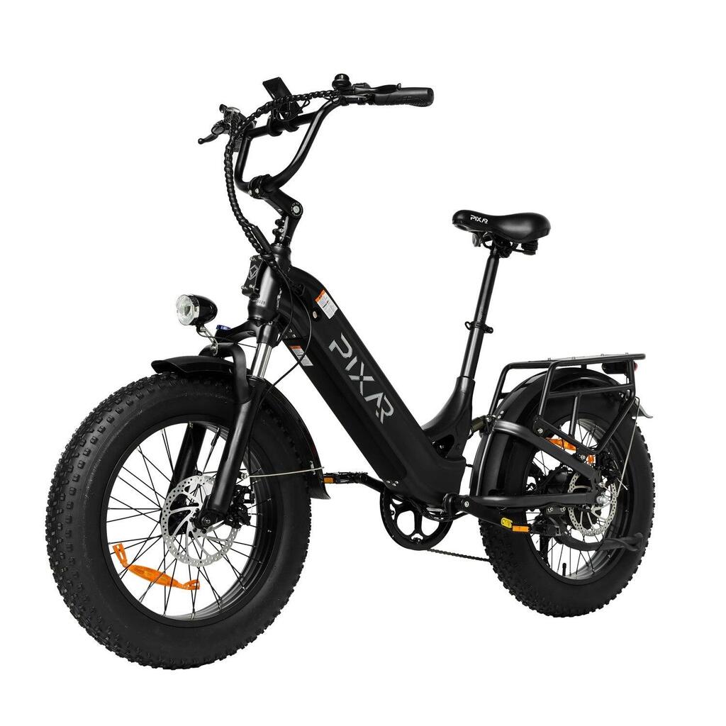 Pixar RIDE1 Black 500W Electric Bike 48V 10.4Ah 20x4 Tire