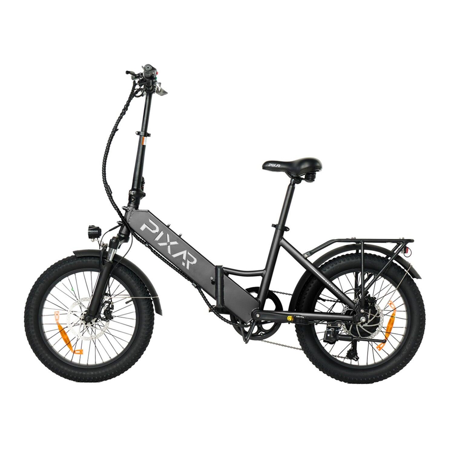 Pixar WIND1 500W 48V 10,4Ah 20x3 Bicicleta Elétrica Cinza Freio a Disco 4/5
