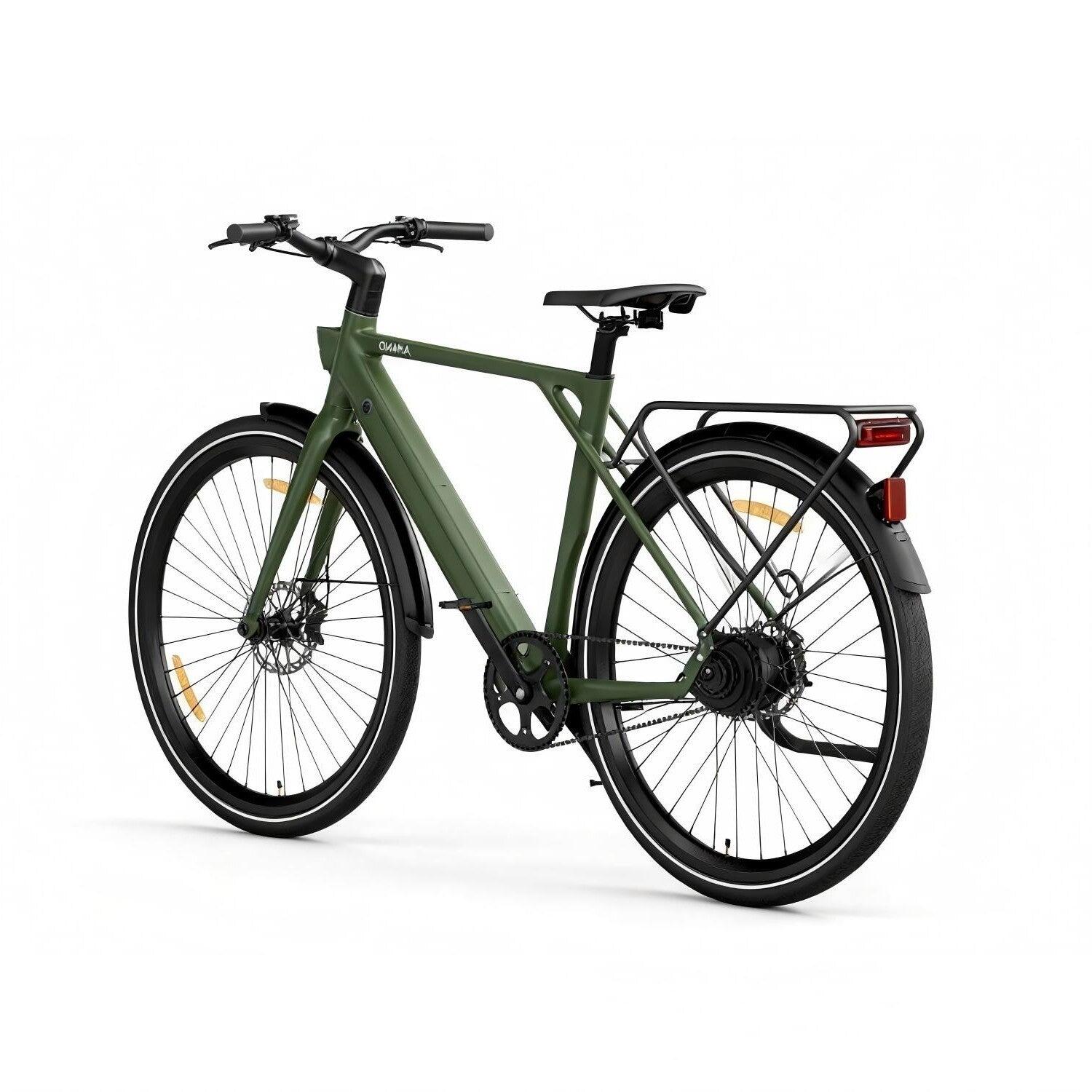 Pixar AMANO S900 250W 36V 10Ah 28" Bicicleta Elétrica Verde 4/5