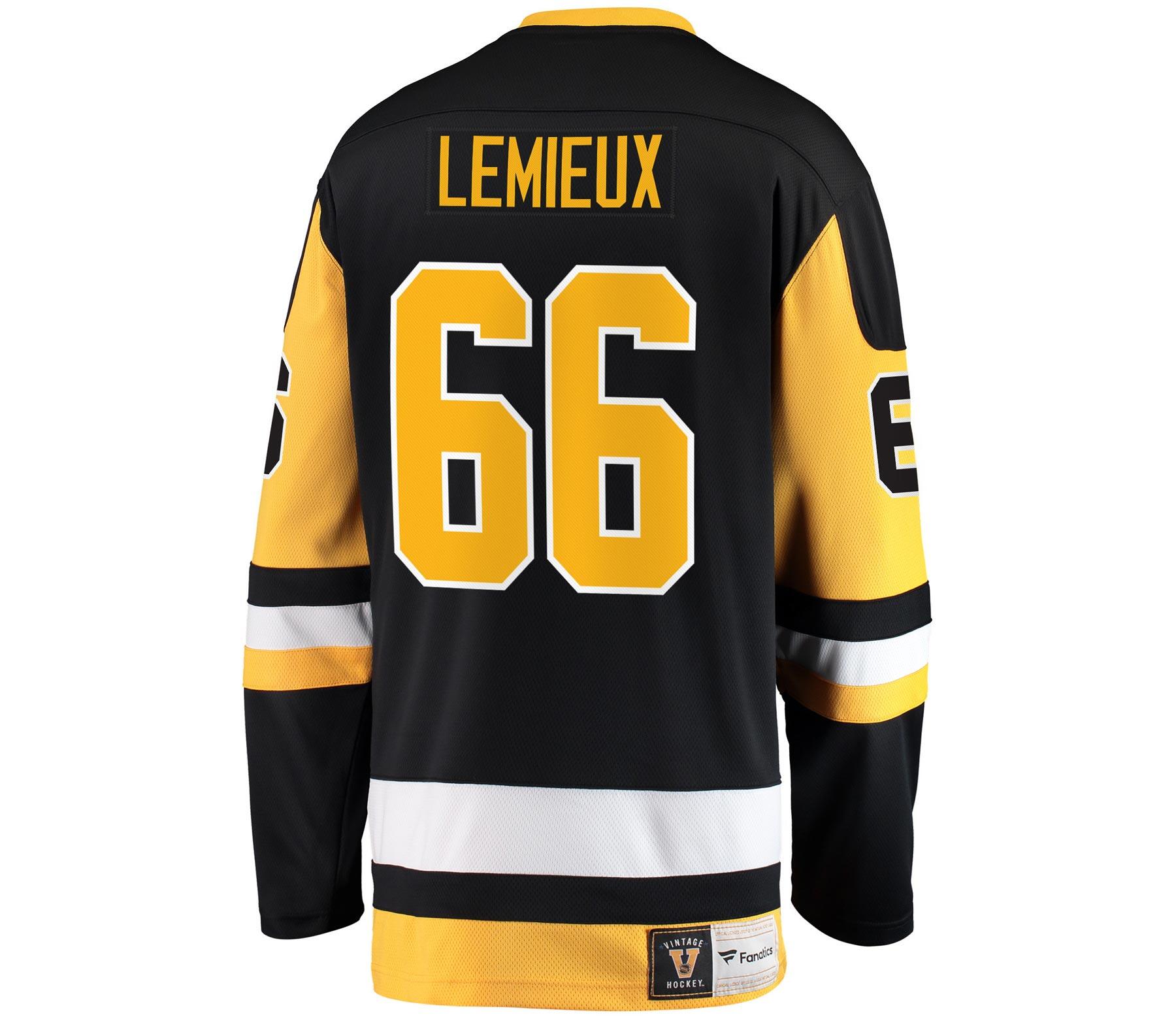 Trikot Fanatics Breakaway Vintage NHL Pittsburgh Penguins Home Mario Lemieux 3/3