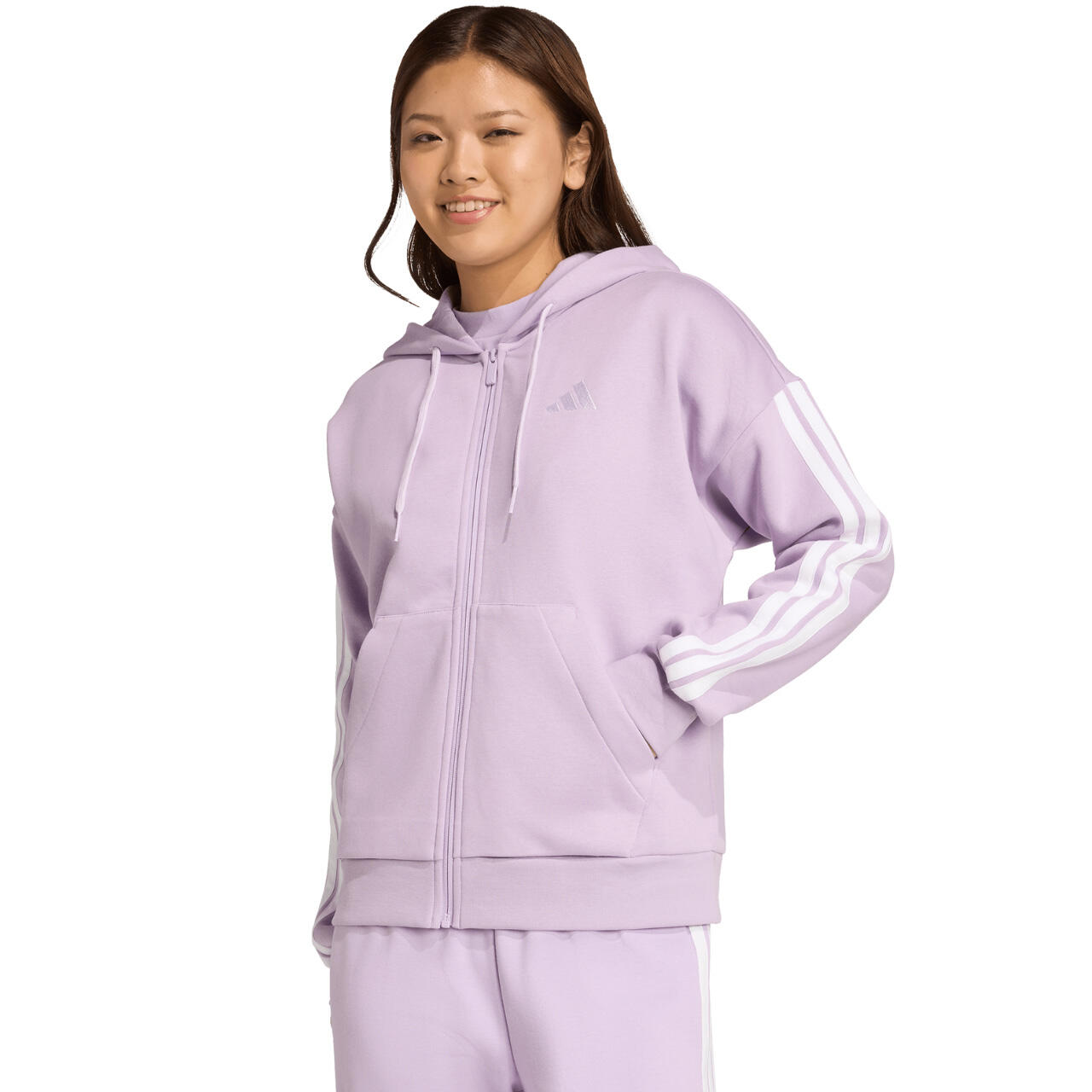 Bluza damska adidas Essentials Full-Zip Fleece Hoodie 1/1
